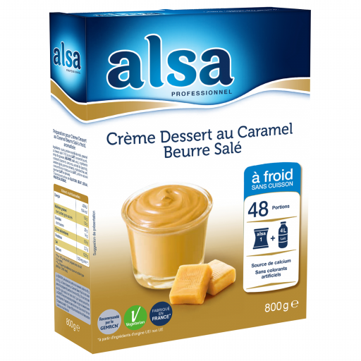 Crème dessert au Caramel Beurre Salé à froid