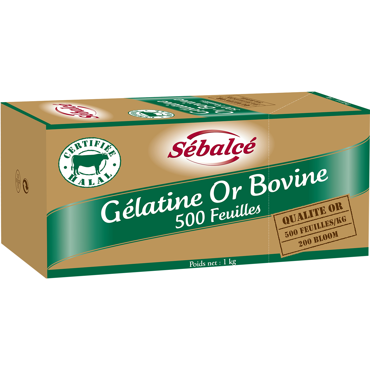 Gélatine Or Bovine 500 feuilles