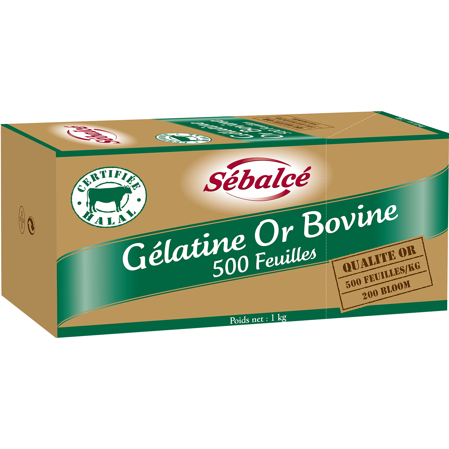 Gélatine Or Bovine 500 feuilles Condifa