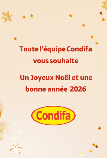 Toute l’équipe Condifa vous souhaite de très belles fêtes de fin d’année !
