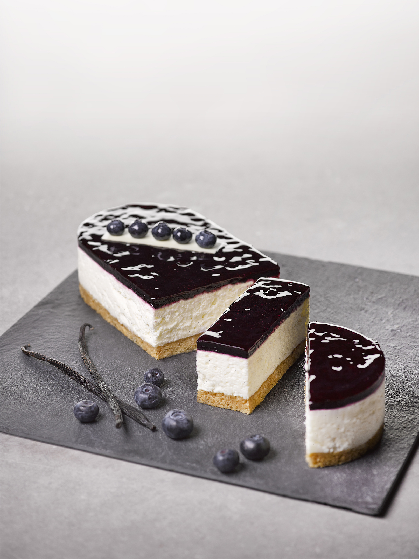 Cheesecake Vanille-Myrtilles