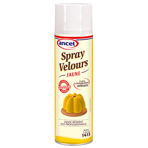 Spray velours jaune colorant naturel