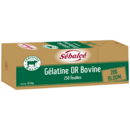 Gélatine Or Bovine 250 feuilles Sébalcé