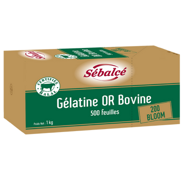 Gélatine Or Bovine 500 feuilles Sébalcé