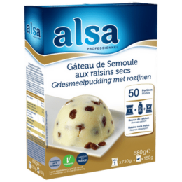 Gâteau de Semoule aux Raisins Secs - alsa Professionnel