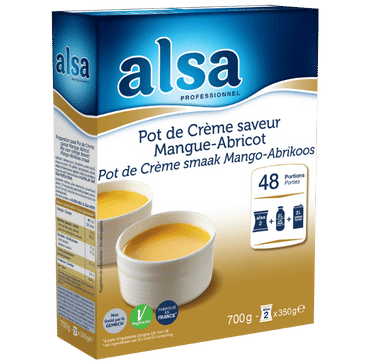 Pot de Crème saveur Mangue/Abricot - alsa Professionnel