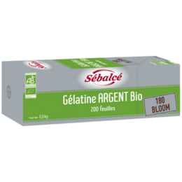 Gélatine Argent Bio 200 feuilles Sébalcé