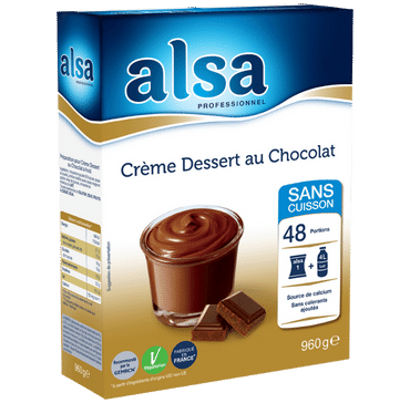 CRÈME DESSERT AU CHOCOLAT À FROID - alsa Professionnel