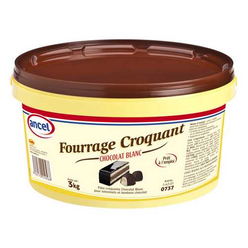 Fourrage croquant chocolat blanc ancel - Condifa