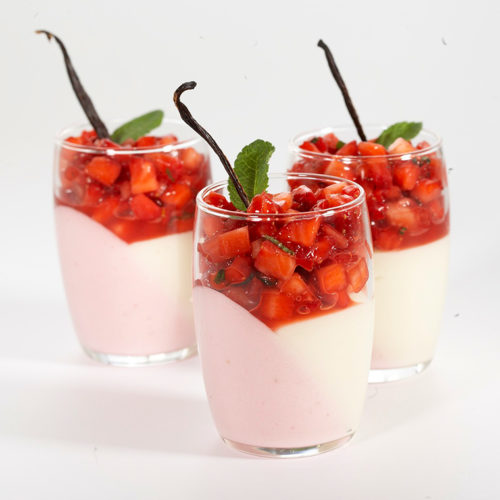 Recette de verrines fraise melba - Condifa